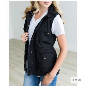 Black utility vest